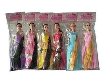 11.5 inch long hair barbie six mixed - OBL699119