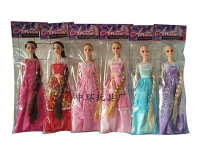 11.5 inch long hair barbie six mixed - OBL699125