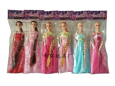 11.5 inch long hair barbie six mixed - OBL699126