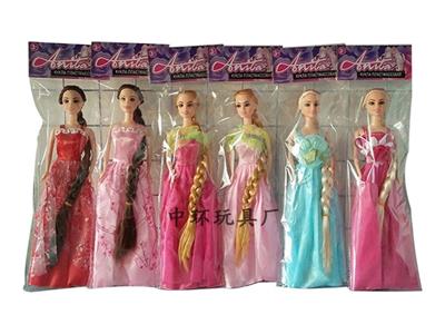 11.5 inch long hair barbie six mixed - OBL699128