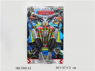 Spray paint soft bullet gun with revolvers suits - OBL700112