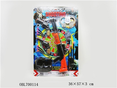 Solid color soft bullet gun with revolvers suits - OBL700114