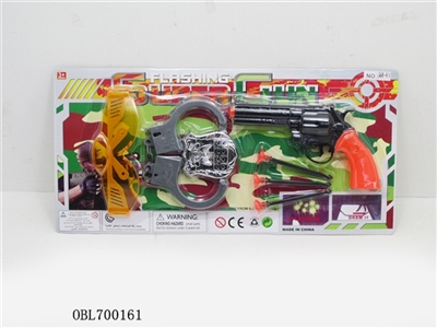 Black revolver handcuffs optician - OBL700161