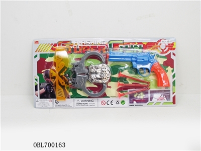 Blue revolver handcuffs optician - OBL700163