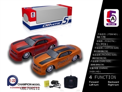 1:22PVC车壳大黄蜂遥控车（包电） - OBL700212