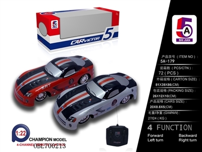 1:22PVC车壳道奇遥控车（不包电） - OBL700213