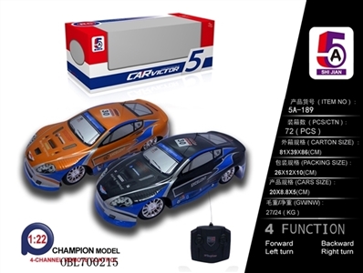 1:22PVC车壳马丁遥控车（不包电） - OBL700215