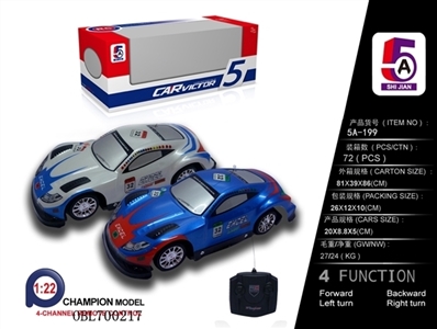 1:22PVC车壳本田GT遥控车（不包电） - OBL700217