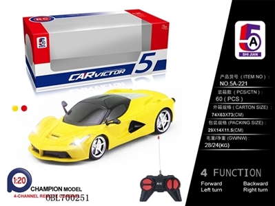 Remote control car (not package) and ferrari - OBL700251
