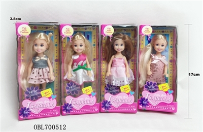 6寸 实心娃娃休闲系列4款混装 - OBL700512