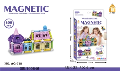 强磁性立体积木108PCS - OBL700646