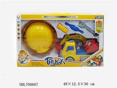 Slide puzzle dismantling engineering vehicles - OBL700667