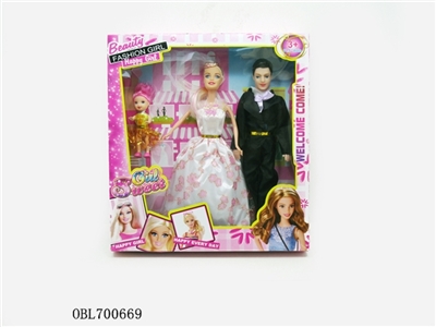 11.5寸实身芭比娃娃 - OBL700669