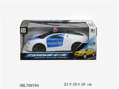 电动3D音乐灯光万向警车布加迪 - OBL700784