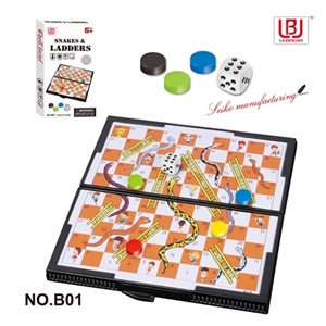 Folding magnetic snake chess - OBL701000