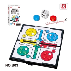 Folding magnetic dice game - OBL701002