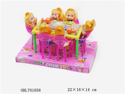 实身芭比餐桌套 - OBL701058