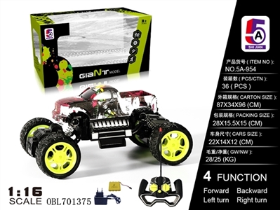 1:16 Toyota pickup truck climbing car (bag) - OBL701375