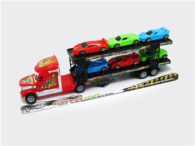 Inertial tow head car tow 6 cars (red and blue color combination 2) - OBL701548