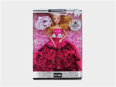 11寸实身9关节芭比娃娃 - OBL701558