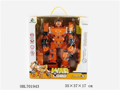 Remote control engineering combined automatic demo/light/arm deformation (orange) - OBL701943