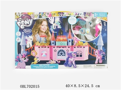 The pony bao li castle sets (with lighting, sound) - OBL702015