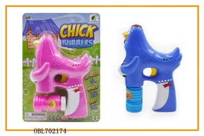 Solid color joy chicken paint with single bottle water bubble gun music blue lights - OBL702174