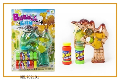 Transparent camel four lights flash two bottles of water bubble gun - OBL702191