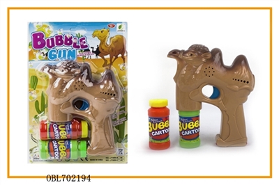 Solid color camel paint with music blue lights two bottles of water bubble gun - OBL702194