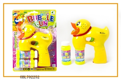 Solid color duck painting with blue lights two bottles of water bubble gun - OBL702252