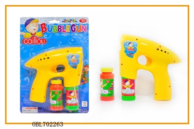 Real ribbon blue light card by double bottle of water bubble gun - OBL702263