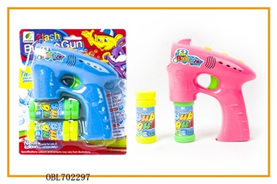 Real ribbon music fan, blue light pair of bottle of water bubble gun - OBL702297