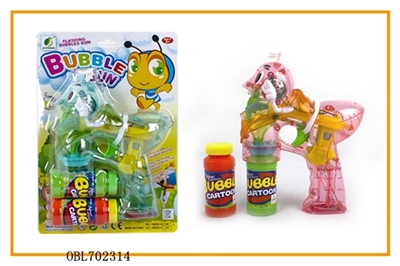 Transparent ants elves paint with music four lights flash two bottles of water bubble gun - OBL702314