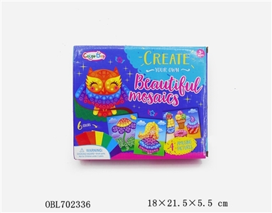 马赛克数字粘贴创意-女孩系列 - OBL702336