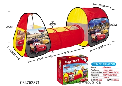 Triad cars tents fit tunnel tube - OBL702871