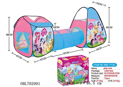 Triad pony bao li play house fit tunnel tube tent - OBL702901