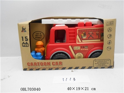 Cartoon car 15 PCS fire engines - OBL703040