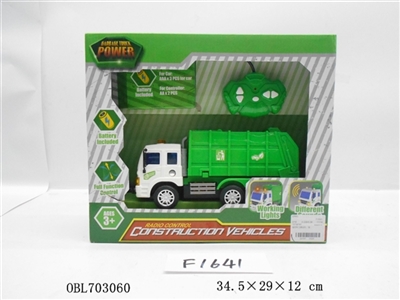 Remote control sanitation clean car, green - OBL703060