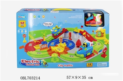 Orbital cartoon car (electric light music) (portable color box) - OBL703214