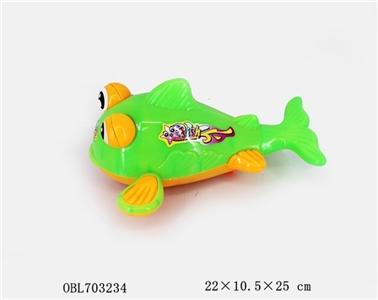 Stay with the bell cartoon fish - OBL703234