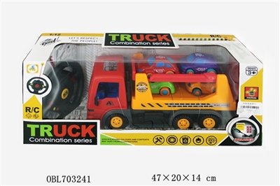 Four-way remote control truck (bag) - lorry 4 only taxi cars - OBL703241