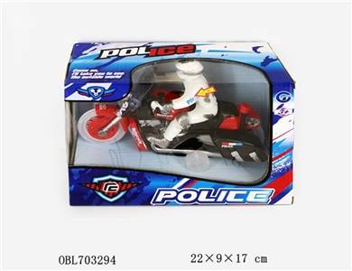 The light music inertia motorcycle police car - OBL703294