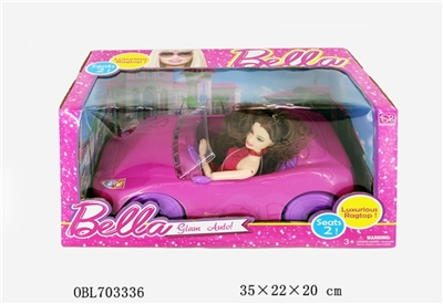 11寸实身带芭比车 - OBL703336