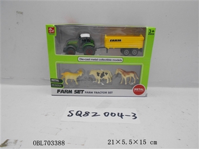 Alloy single head hanging Three animals the farmer car - OBL703388