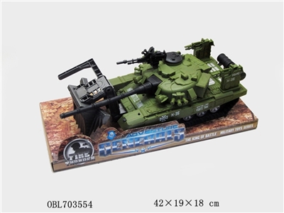Army green inertia tanks with light music - OBL703554