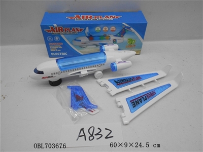 The 3 d lighting electric universal jet with music - OBL703676