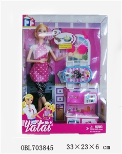11.5寸关节芭比厨房套装 - OBL703845