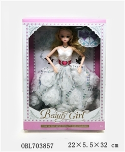 11寸实身晚礼服芭比配皇冠  - OBL703857
