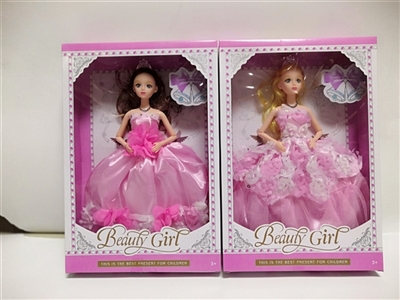 11寸实身晚礼服芭比配皇冠  - OBL703858