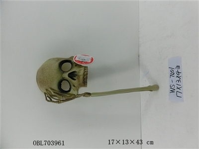 鬼节骷髅手握面具 - OBL703961